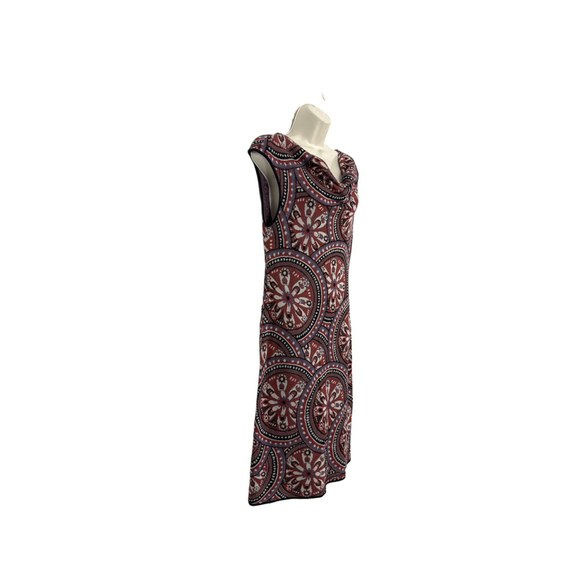 Peruvian Connection Allegra Knit Midi Dress MED Floral Pima Cotton Peru Boho - Picture 3 of 11